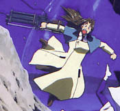 [Milly falling over with her stungun]
